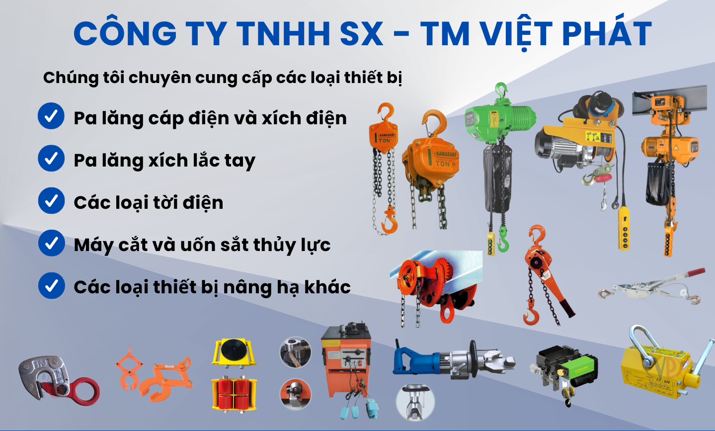 Công Ty TNHH Sản Xuất - Thương Mại Việt Phát - Chuyên cung cấp các thiết bị công nghiệp